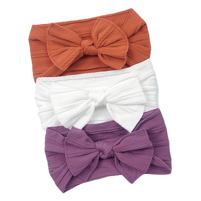 Elastic Baby Head Turbans (3 pcs)